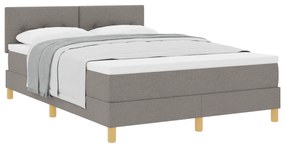 vidaXL Κρεβάτι Box Spring με Στρώμα Ταυροειδές 140x200 εκ. Υφάσματος