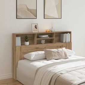 vidaXL Ντουλάπι κεφαλάρι Artisan Oak Κατασκευασμένο ξύλο