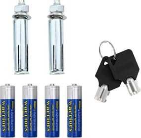 vidaXL Ψηφιακό Ασφαλές Σκούρο γκρι 23 x 17 x 17 εκ. Ατσάλι