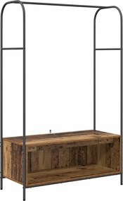vidaXL Ράφι Ρούχων Καφέ δρυς 100 x 44 x 160 εκ Επεξεργασμένο ξύλο