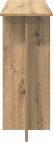 vidaXL Τραπέζι κονσόλας Artisan Δρυς 100 x 30 x 75 εκ