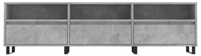 vidaXL Έπιπλο Τηλεόρασης Γκρι Σκυρ. 150x30x44,5 εκ. Επεξ. Ξύλο
