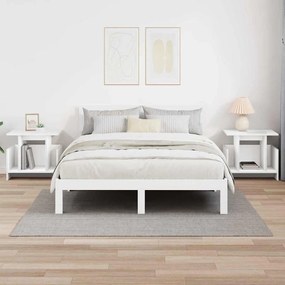 vidaXL Βάση TV 2 pcs Λευκό 50 x 35 x 45 cm Επεξεργασμένο ξύλο