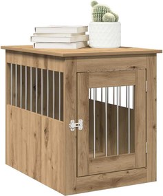 vidaXL Έπιπλα κλουβιού σκύλου Artisan Oak 55x75x65 cm