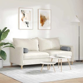 vidaXL Μαξιλάρια Στήριγμα 2 pcs Ανοιχτό γκρι Ø 15 x 40 εκ ύφασμα