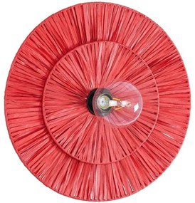 Φωτιστικό Τοίχου - Απλίκα Colombo 02282 40x9x40cm 1xE27 Red GloboStar