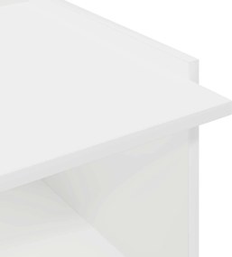vidaXL Τραπεζάκι σαλονιού Λευκό 50,5 x 50 x 33 cm Επεξεργασμένο Ξύλο