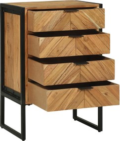vidaXL Πλαϊνό γραφείο 50 x 35 x 75 εκ. Μασίφ ξύλο ακακίας