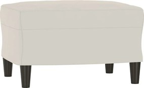 vidaXL Πάγκος Κρεμ 70 x 35 x 41 εκ. Βελούδινος