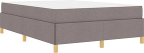 vidaXL Σκελετός Κρεβατιού Taupe 140 x 190 cm ύφασμα