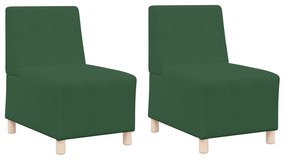 vidaXL Καθίσμα Σαλονιού 2 pcs Πράσινο της Ζούγκλας 55 x 74 x 82 εκ.