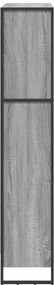 vidaXL Βιβλιοθήκη 80 x 30 x 155 εκ Γκρι Sonoma