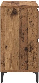 vidaXL Πλαϊνό γραφείο Παλιό Ξύλο 60 x 35 x 70 cm
