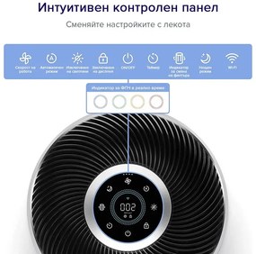 Καθαριστής αέρα Levoit Core 400S, 83 m2, 24W, True HEPA, 4 ταχύτητες, Χρονόμετρο, Wi-Fi, Νυχτερινή λειτουργία, Ένδειξη αλλαγής φίλτρου, Φωνητικές εντολές, Λευκό