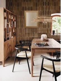 ΚΑΡΈΚΛΕΣ &amp; ΠΟΛΥΘΡΌΝΕΣ ATMOSPHERA YAMATO BLK WOOD DIN ARMCHAIR
