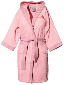 Μπουρνούζι παιδικό με κουκούλα Pink Ηλικία 12-14