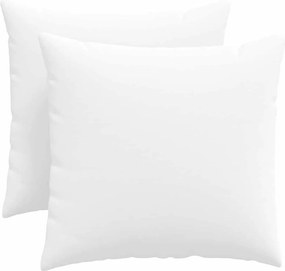 vidaXL Μαξιλάρι Καναπέ 2 pcs Λευκό 50 x 50 cm ύφασμα