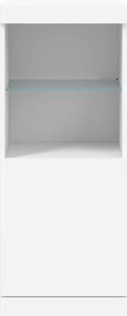 vidaXL Μπουφές με Φώτα LED Λευκός 41 x 37 x 100 εκ.