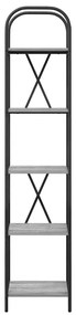 vidaXL Ράφι Βιβλίων Γκρι sonoma 40 x 30 x 183 εκ Επεξεργασμένο ξύλο