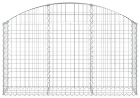 vidaXL Συρματοκιβώτιο Τοξωτό 150x30x80/100εκ. από Γαλβανισμένο Χάλυβα