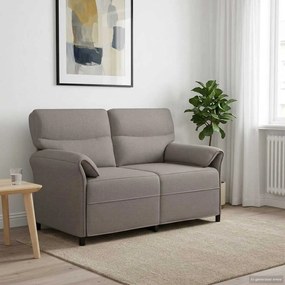 vidaXL Καναπές 100% πολυέστερ μεταλλικό πλαίσιο MDF, Κόντρα πλακέ