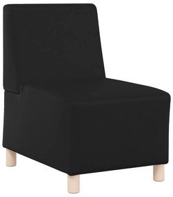 vidaXL Καθίσμα Σαλονιού Μαύρο 55 x 74 x 82 εκ Τεχνητό δέρμα