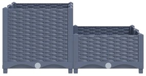 vidaXL Ζαρντινιέρα 80 x 80 x 38 εκ. από Πολυπροπυλένιο