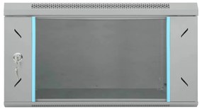 vidaXL Ντουλάπα δικτύου με αποθήκευση Γκρι 53 x 60 x 30 εκ Ατσάλι