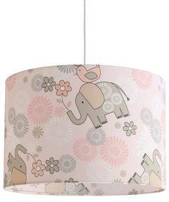 Παιδικό φωτιστικό οροφής VEIS Elephants Pink