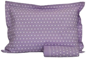 Μαξιλαροθήκη Βρεφική 35x40+4 ANNA RISKA Baby Mix &amp; Match 42 Λιλά