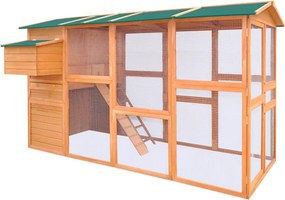 vidaXL Κοτέτσι 295 x 163 x 170 εκ. Ξύλινο
