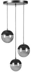 Φωτιστικό Οροφής Kure 941RTN1229 Φ30x70cm 3xE27 40W Black Opviq