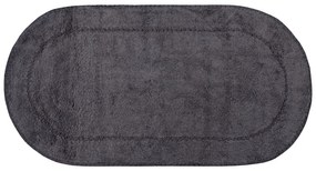 Πατάκι Μπάνιου Οβάλ (65x130) Silk Fashion Rococo Anthracite