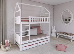 Παιδική Κουκέτα Σπιτάκι IGA 90x200 white