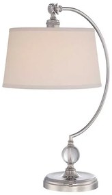 Επιτραπέζιο Φωτιστικό E27 60W IP20 Jenkins Elstead Lighting QZ-JENKINS-TL-PN Νίκελ Ματ