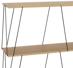 Βοηθητικό τραπέζι-ραφιέρα Tars pakoworld oak-μαύρο 80x30x69.2εκ