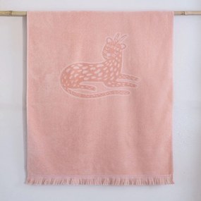 Πετσέτα Θαλάσσης Παιδική Ilana Jacquard Coral Nima Θαλάσσης 70x140cm 100% Cotton