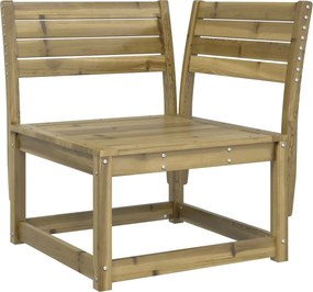vidaXL Καναπές Κήπου Γωνιακός 73x73x78 εκ. Επεξ. Πεύκου