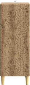 vidaXL Πλαϊνό γραφείο Artisan Δρυς 33 x 34,5 x 90 εκ