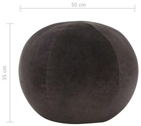 vidaXL Πουφ Ανθρακί 50 x 35 εκ. από Βαμβακερό Βελούδο
