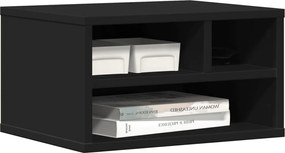 vidaXL Βάση Εκτυπωτή Μαύρη 40x32x22,5 εκ. από Επεξεργασμένο Ξύλο