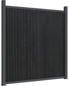 vidaXL Πάνελ Περίφραξης Γκρι 353 x 186 εκ. από WPC