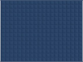 vidaXL Κουβέρτα Βαρύτητας Μπλε 152 x 203 εκ. 11 κ. Υφασμάτινη