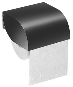 Χαρτοθήκη με καπάκι Black Mat Sanco Toilet Roll Holders Pro 0852-M116