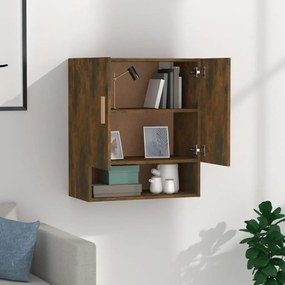 vidaXL Ντουλάπι Τοίχου Καπνιστή Δρυς 60x31x70 εκ. Επεξεργασμένο Ξύλο