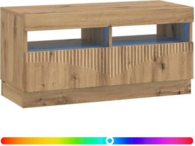 vidaXL Ντουλάπα LED Τηλεόρασης Artisan Δρυς Επεξεργασμένο Ξύλο
