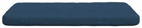 vidaXL Μαξιλάρια καθισμάτων 4 pcs Μπλε 40 x 40 x 3 cm ύφασμα