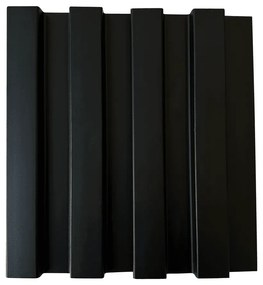 PS Panel 3D Πηχακια Τοίχου 10 Residence Black 21/122 mm