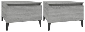 vidaXL Τραπεζάκια Σαλονιού 2 τεμ. Γκρι Sonoma 50x46x35 εκ. Επεξ. Ξύλο
