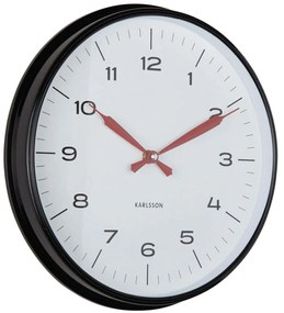 Ρολόι Τοίχου Modern Factory KA6056BK Φ30cm Black Karlsson Πολυπροπυλένιο